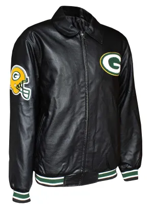 Green Bay Packers Men's Faux Leather Jacket